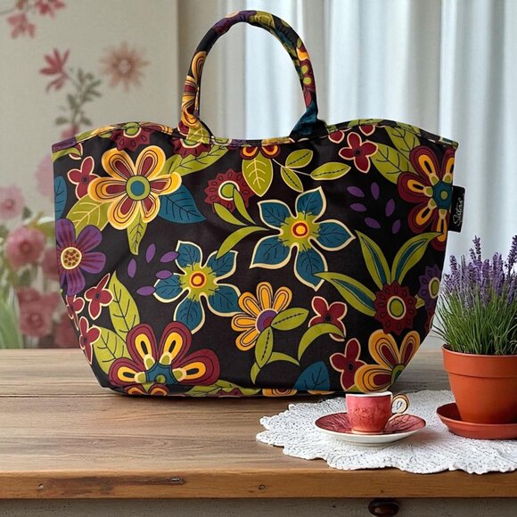 Sisters By Longaberger Floral Cooler Lunch Insulated Tote Bag - Picture 1 of 8